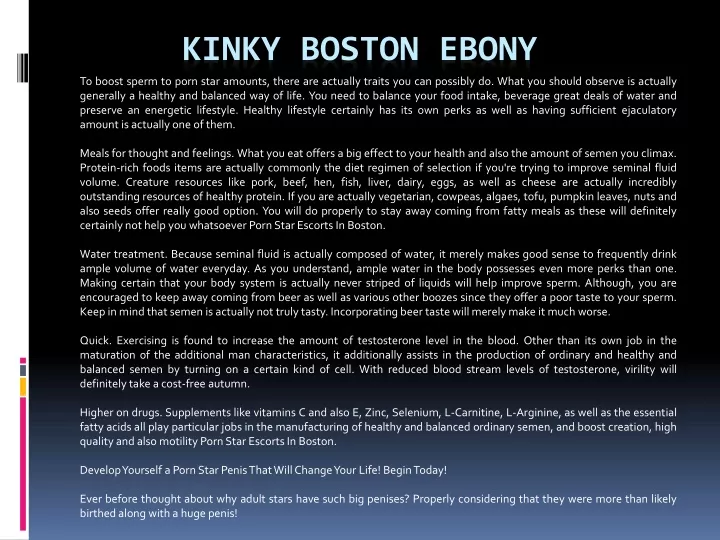 kinky boston ebony