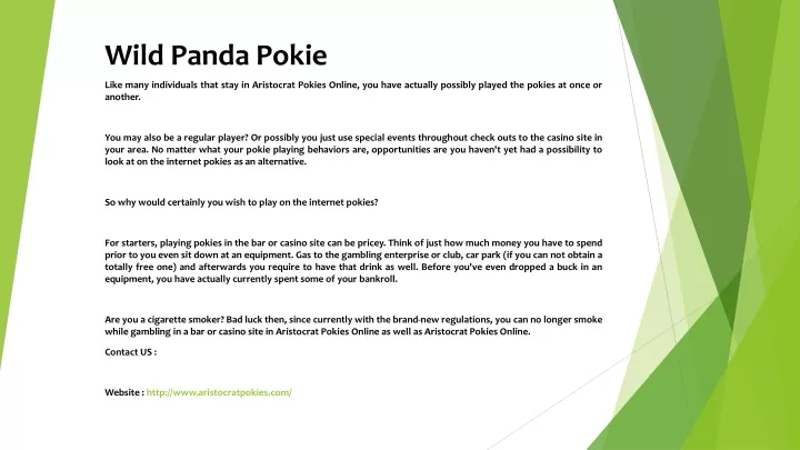wild panda pokie