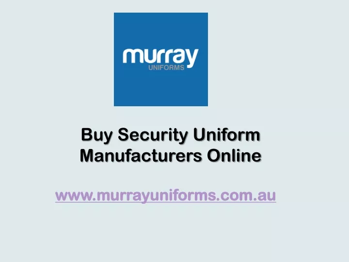 buy security uniform manufacturers online