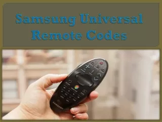 samsung universal remote codes