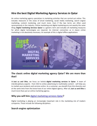 Digital marketing agency Qatar