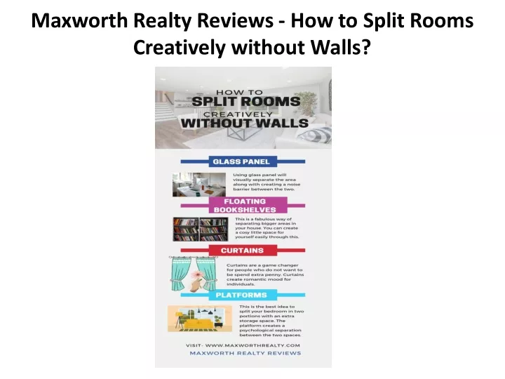 maxworth realty reviews how to split rooms