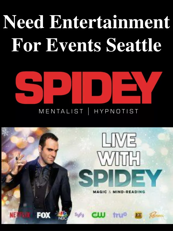 need entertainment for events seattle