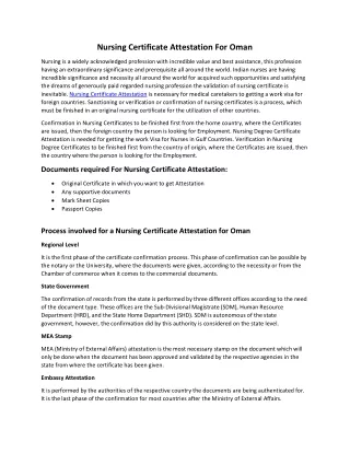 Nursing Certificate Attestation For Oman-converted