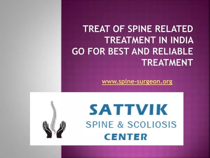 treat of spine related treatment in india go for best and reliable treatment