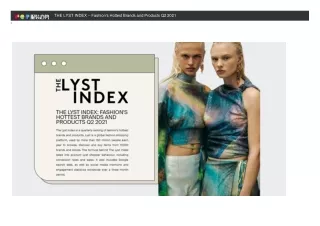 Fashion's Hottest Brands and Products Q2 2021 for THE LYST INDEX|POP Fashion
