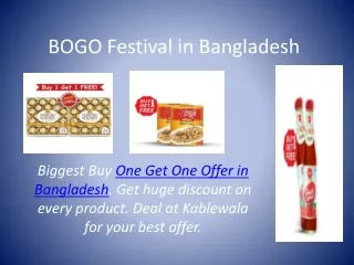 BOGO Festival in Bangladesh