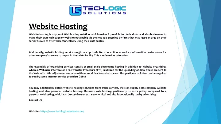 website hosting