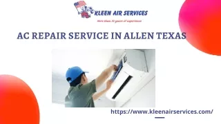 AC Repair Service in Allen Texas