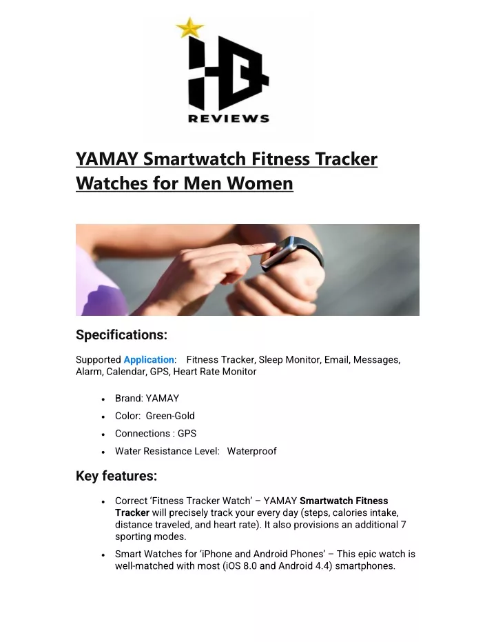 yamay smartwatch fitness tracker watches
