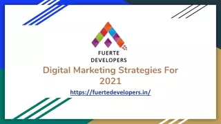 Digital Marketing Strategies For 2021