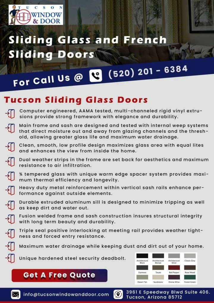 PPT Exterior Doors Tucson, Sliding Glass Doors Tucson AZ PowerPoint