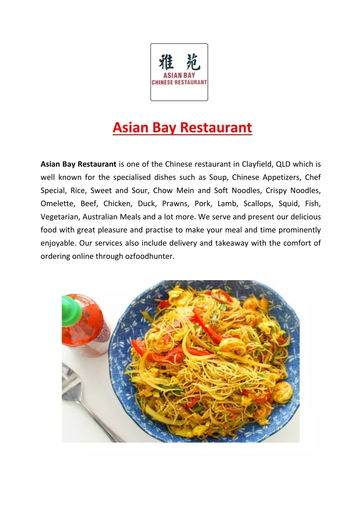 asian bay restaurant