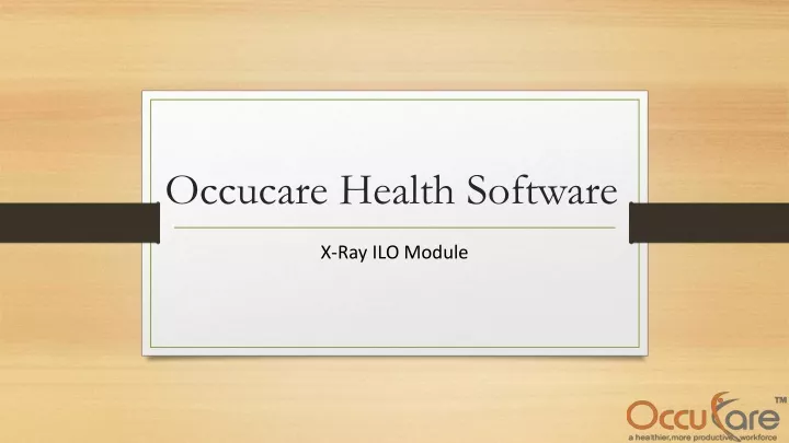 occucare health software