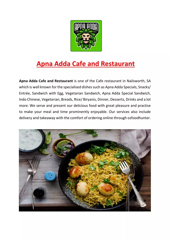 apna adda cafe and restaurant apna adda cafe