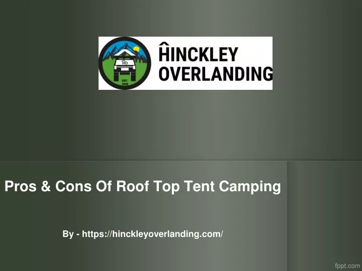 pros cons of roof top tent camping