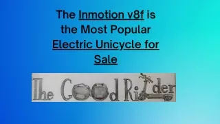 The Inmotion v8f is the most popular electric unicycle for sale | The Good Rider
