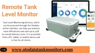 Remote Tank Monitoring