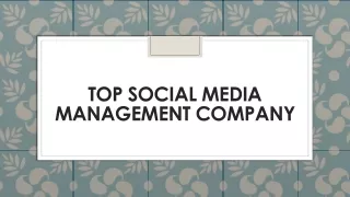 top social media management company