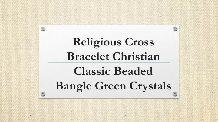 religious cross bracelet christian classic beaded bangle green crystals