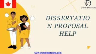 Dissertation Proposal Help - Words Doctorate