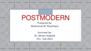 postmodern