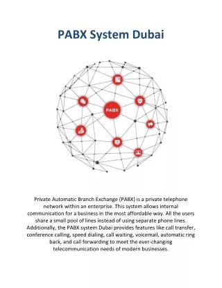 PABX System Dubai