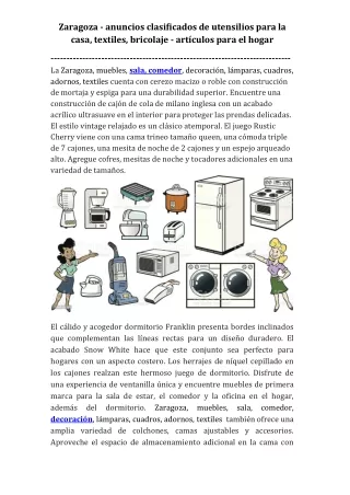 Zaragoza - anuncios clasificados de utensilios para la casa, textiles, bricolaje - artículos para el hogar