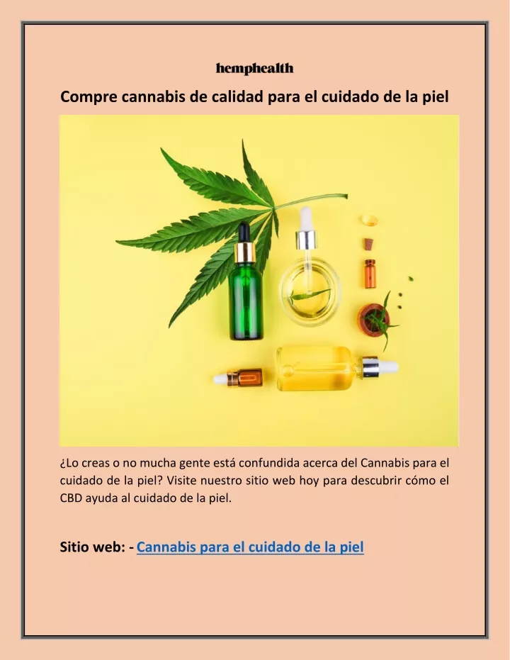 compre cannabis de calidad para el cuidado