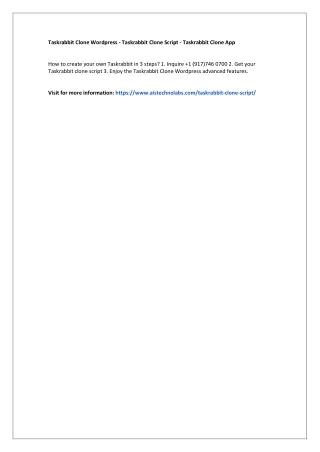 Taskrabbit Clone Wordpress - Taskrabbit Clone Script - Taskrabbit Clone App