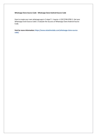 Whatsapp Clone Source Code - Whatsapp Clone Android Source Code