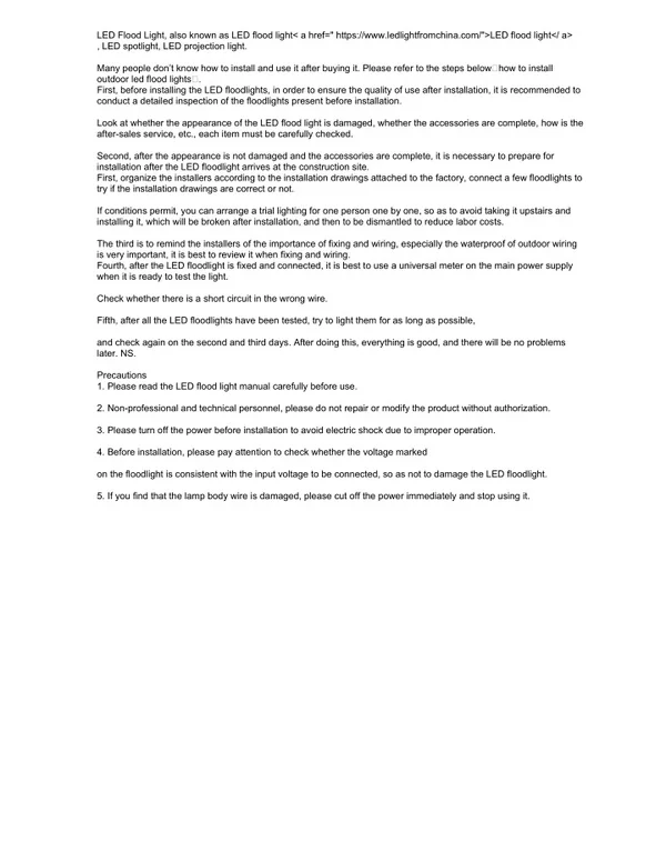 PPT - how to install outdoor led flood lights PowerPoint Presentation ...