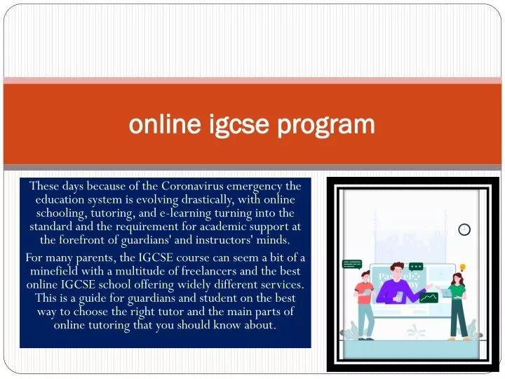 online igcse program