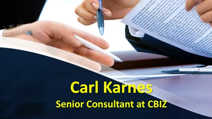 carl karnes senior consultant at cbiz