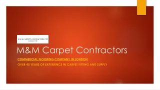 Commercial flooring company in London