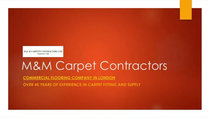 m m carpet contractors