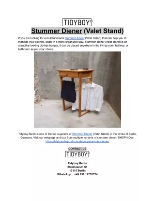 stummer diener valet stand