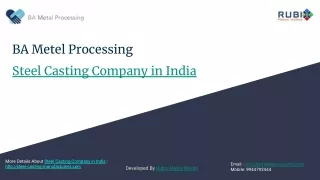 Steel Casting Company in India (http://steel-casting-manufacturers.com)