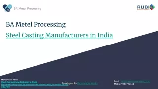 Steel Casting Manufacturers in India (www.steel-casting-manufacturers.com)