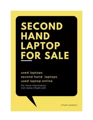 Why to prefer buy used laptop instead of new laptop