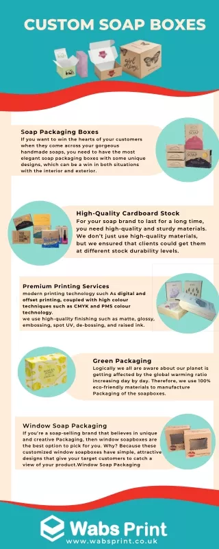 Wabs Print & packaging Offering Custom Soap Boxes in the UK