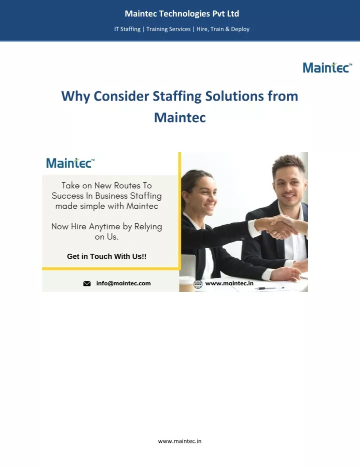 maintec technologies pvt ltd