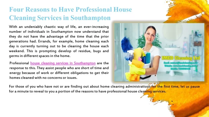 four reasons to have professional house cleaning