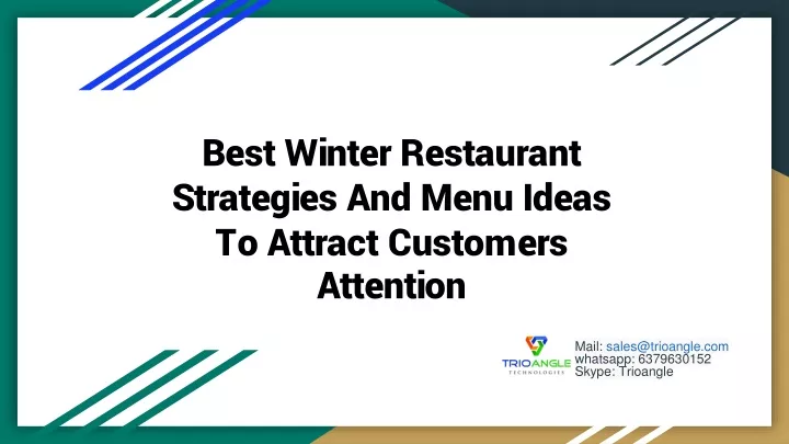 best winter restaurant strategies and menu ideas to attract customers attention
