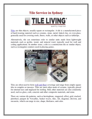 tile service in sydney
