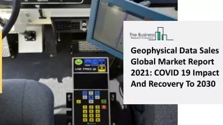 Geophysical Data Sales Market Size, Growth, Opportunity and Forecast to 2030