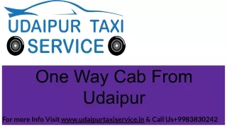 One Way Cab From Udaipur | Best One Way Round Trip Taxi in Udaipur