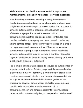 Oviedo - anuncios clasificados de mecánica, reparación, mantenimiento, alineación y balanceo - servicios mecánicos