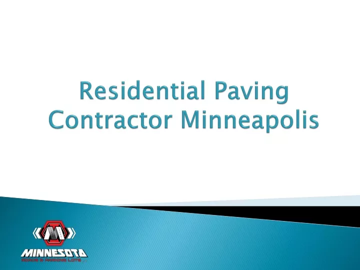 residential paving contractor minneapolis
