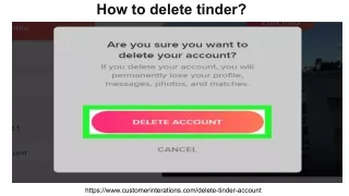 how to delete tinder